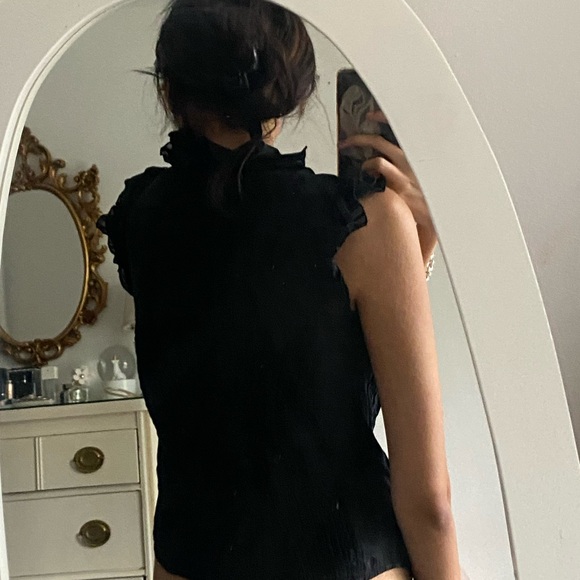 Bebe Black Button Up Corset Top - Picture 6 of 6